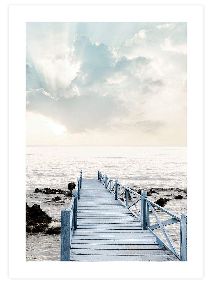 Mavi İskele - Art Print