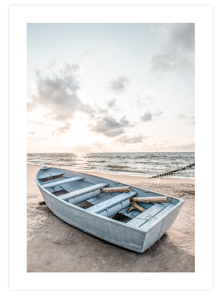 Mavi Tekne - Art Print