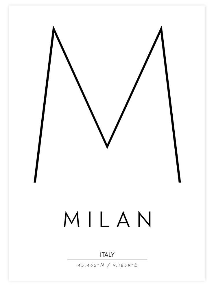 Milan - Art Print Ürün ana görseli