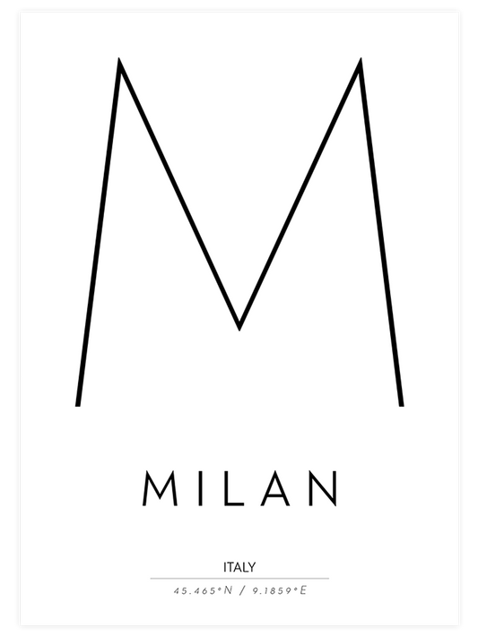 Milan Poster - Giclée Baskı