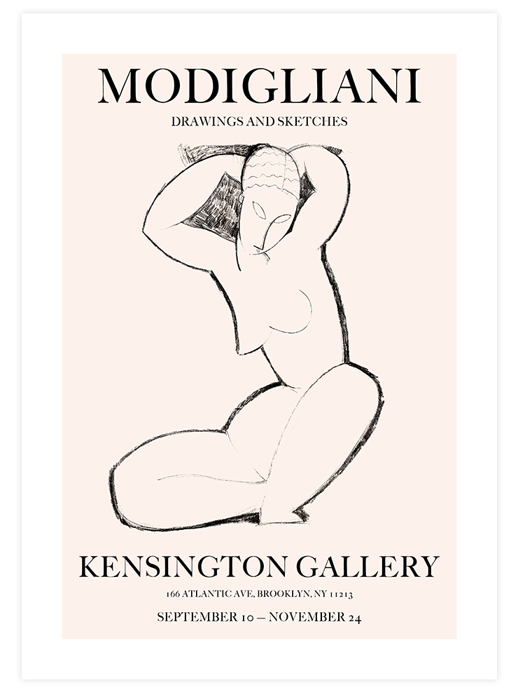 Modigliani Afiş N3 - Art Print Ürün ana görseli