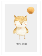 Mon Ami Hibou - Art Print