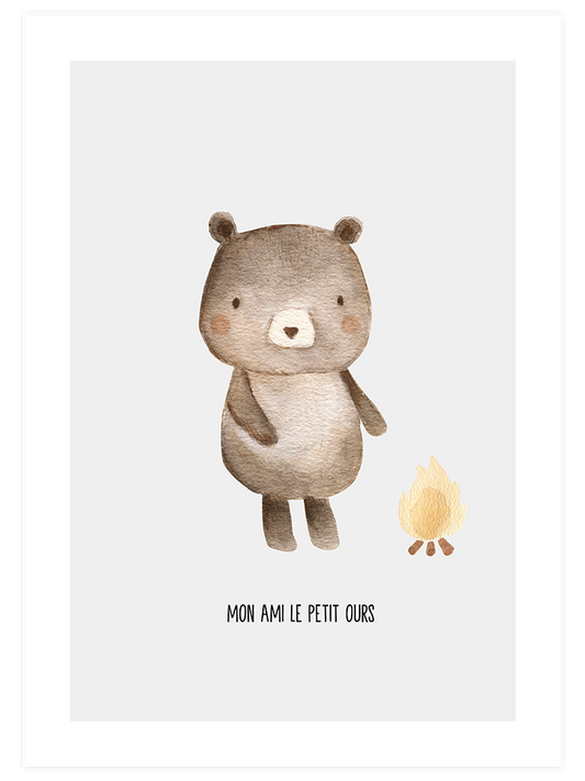 Mon Ami Ours - Art Print