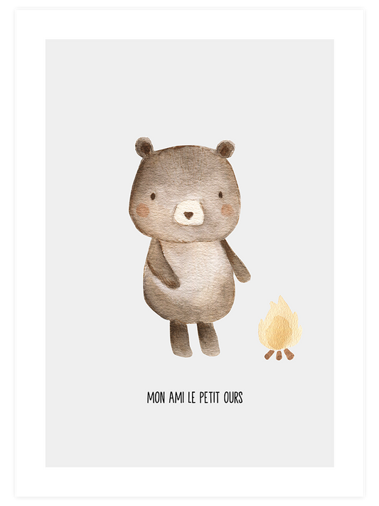 Mon Ami Ours - Fine Art Poster