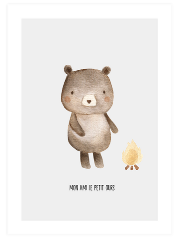 Mon Ami Ours - Art Print