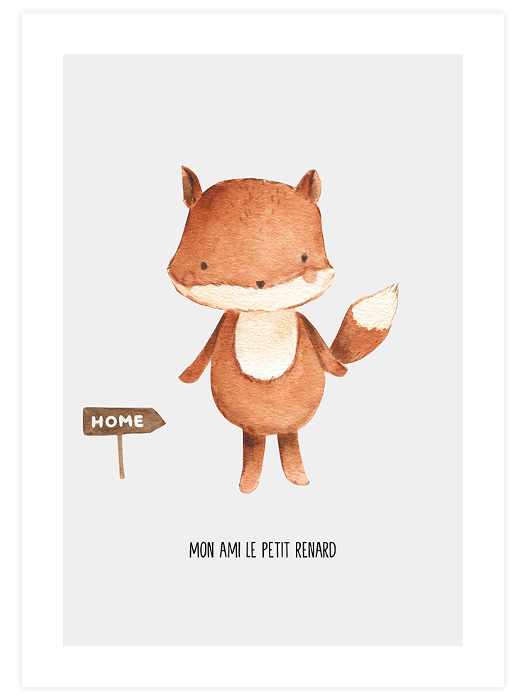 Mon Ami Renard - Art Print