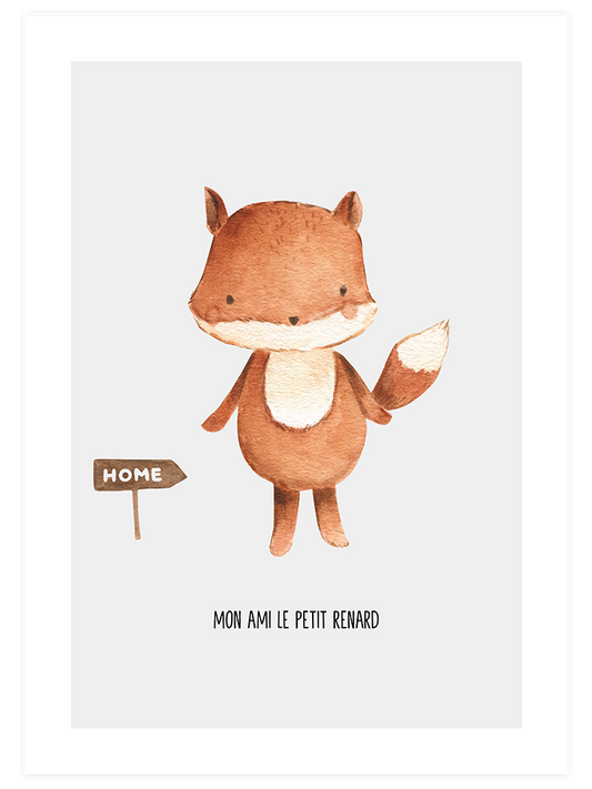 Mon Ami Renard - Art Print