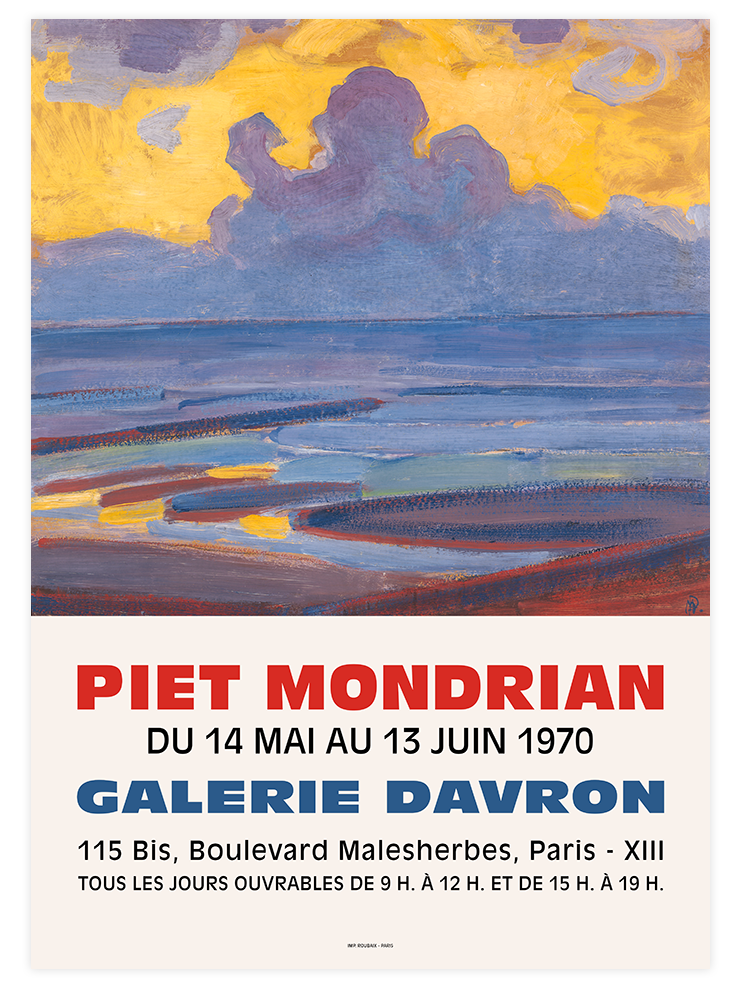 Mondrian Afiş N1 - Art Print Ürün ana görseli