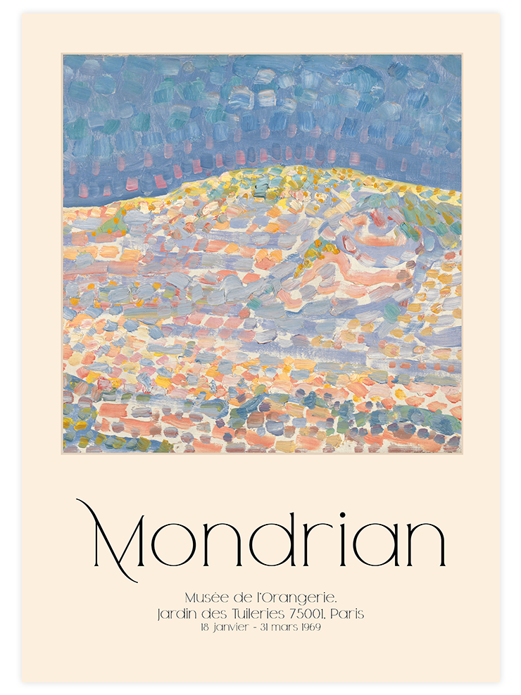 Mondrian Afiş N3 - Art Print