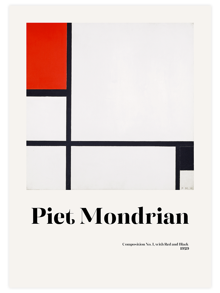 Mondrian Composition No.1 - Art Print Ürün ana görseli