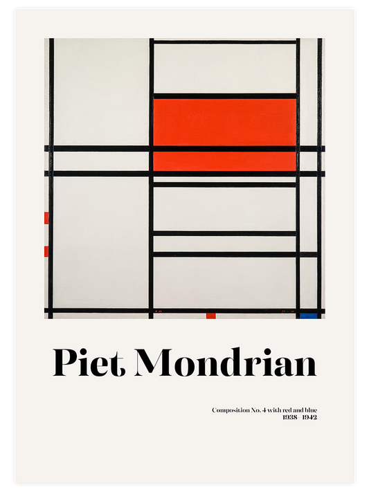 Mondrian Composition No.4 - Art Print