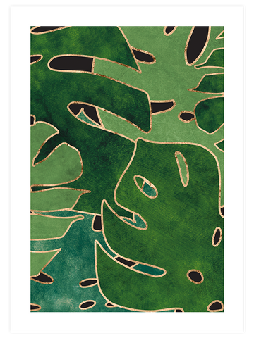 Monstera Yaprakları N1 - Art Print