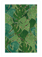 Monstera Yaprakları N2 - Art Print