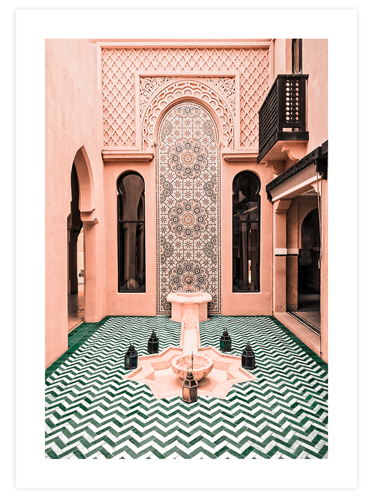 Mozaikli Çeşme N2 - Art Print Fotoğraflar Poster