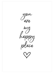 My Happy Place Poster - Giclée Baskı