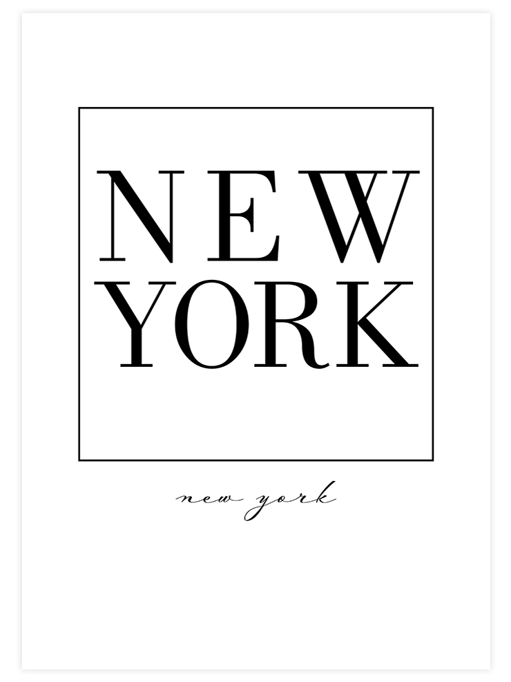 New York - Art Print  Poster