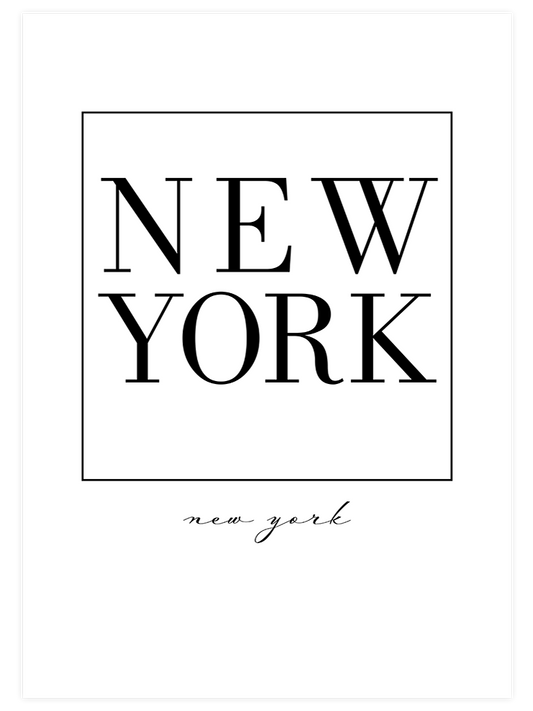 New York Poster - Giclée Baskı