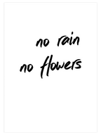 No Rain No Flowers - Art Print