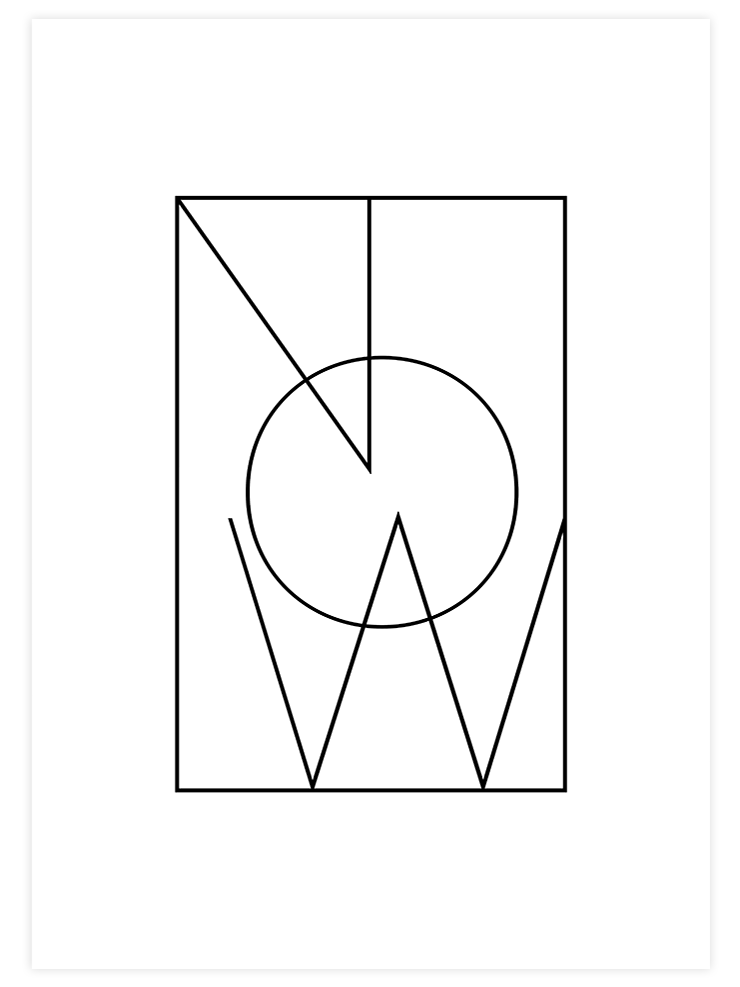 Now - Art Print  Poster