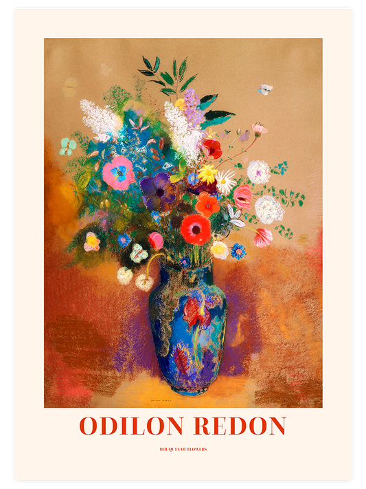 Odilon Redon Bouquet Of Flowers Poster - Giclée Baskı