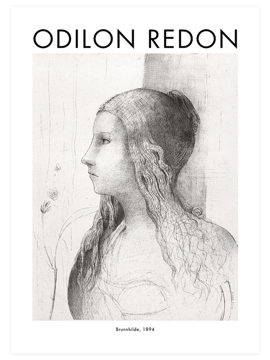 Odilon Redon Brunhilde Poster - Giclée Baskı