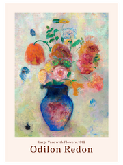 Odilon Redon Large Vase With Flowers - Fine Art Poster