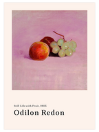 Odilon Redon Still Life With Fruit - Art Print