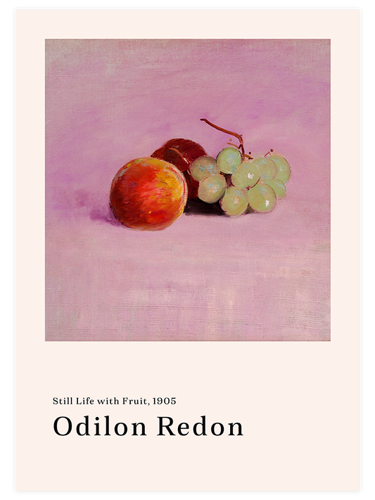 Odilon Redon Still Life With Fruit Poster - Giclée Baskı