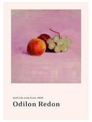 Odilon Redon Still Life With Fruit - Fine Art Poster