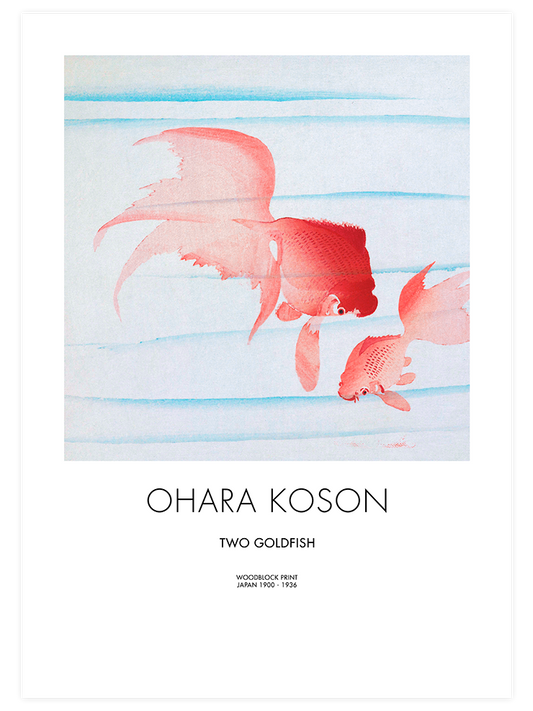 Ohara Koson Two Goldfish - Fine Art Poster