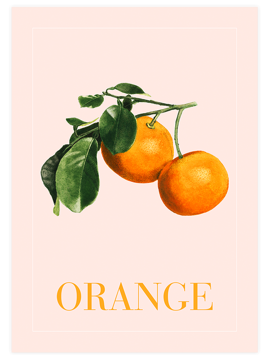 Orange Poster - Giclée Baskı