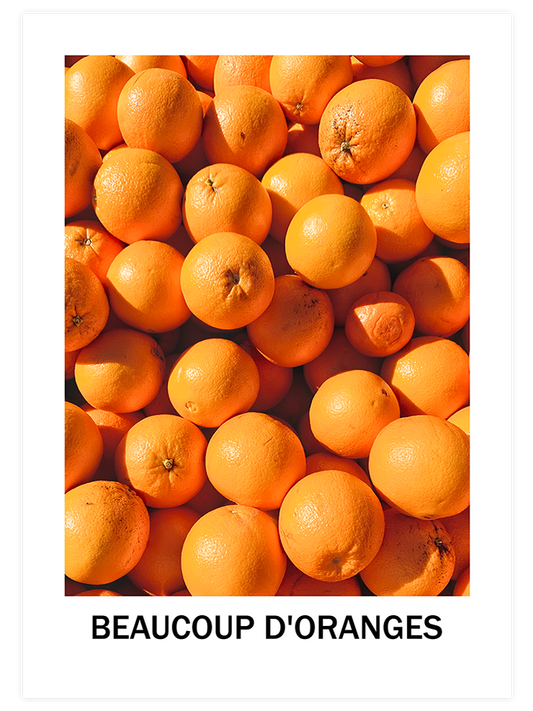 Beaucoup D'oranges Poster - Giclée Baskı