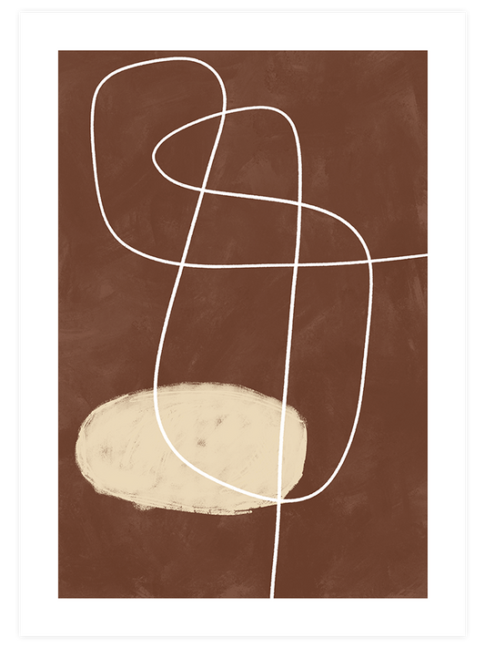 Organic Lines 3 - Art Print