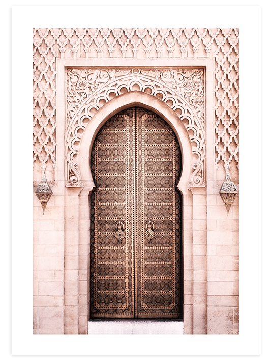 Oriental Door Poster - Giclée Baskı