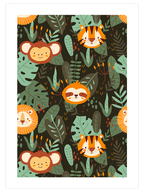 Ormandaki Hayvanlar N1 - Art Print