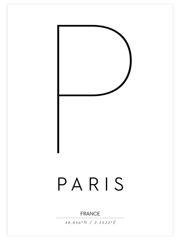 P De Paris - Art Print