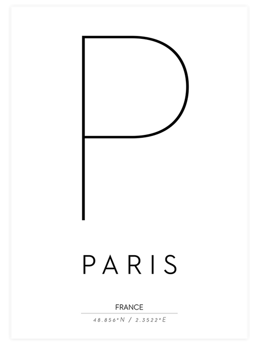 P De Paris Poster - Giclée Baskı