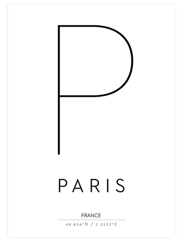 P De Paris - Art Print