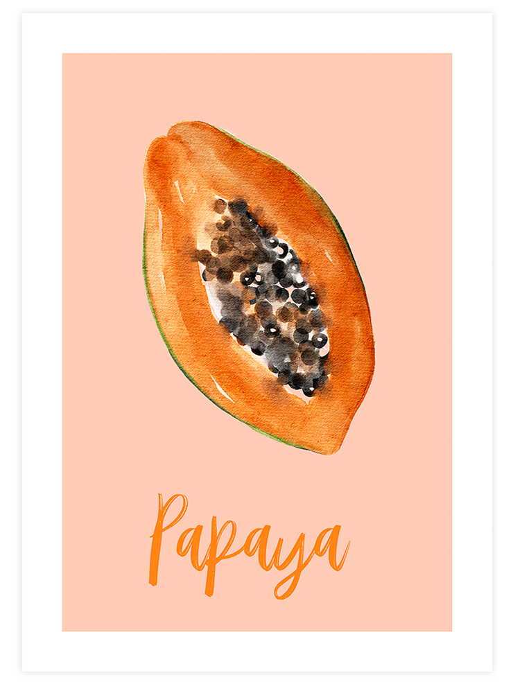 Papaya - Art Print Ürün ana görseli