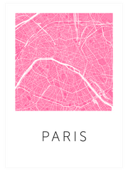 Pari̇s Pembe Hari̇ta - Fine Art Poster