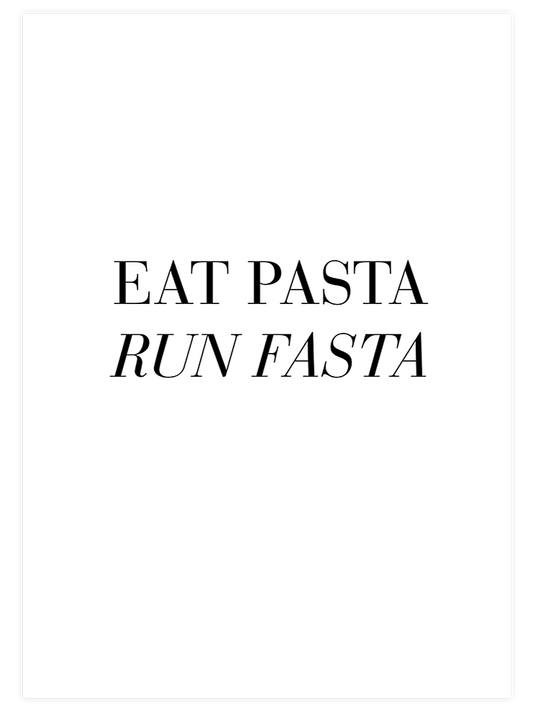 Eat Pasta Poster - Giclée Baskı