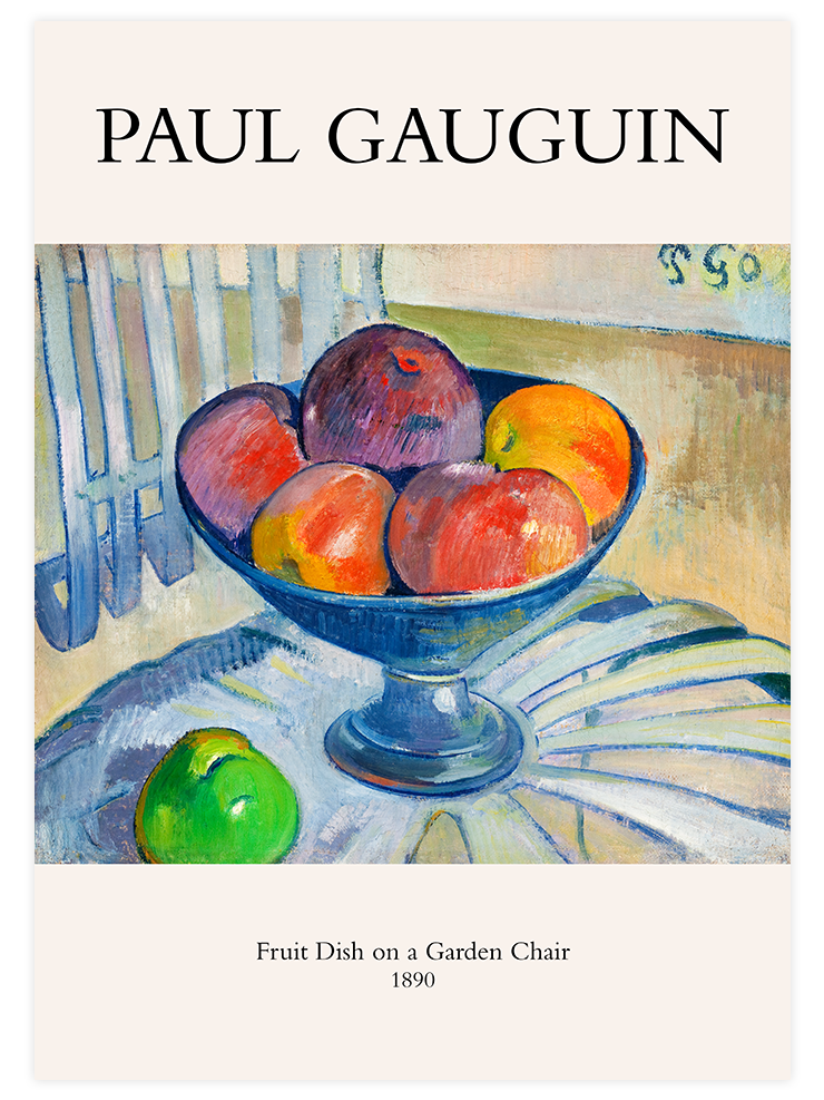 Paul Gauguin Fruit Dish On A Garden Chair - Art Print Ürün ana görseli