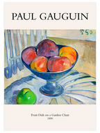Paul Gauguin Fruit Dish On A Garden Chair - Art Print