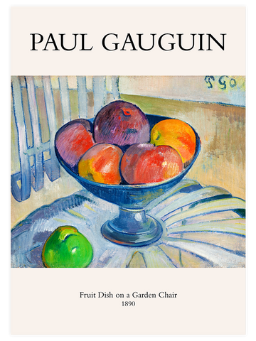 Paul Gauguin Fruit Dish On A Garden Chair - Art Print
