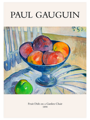 Paul Gauguin Fruit Dish On A Garden Chair - Fine Art Poster