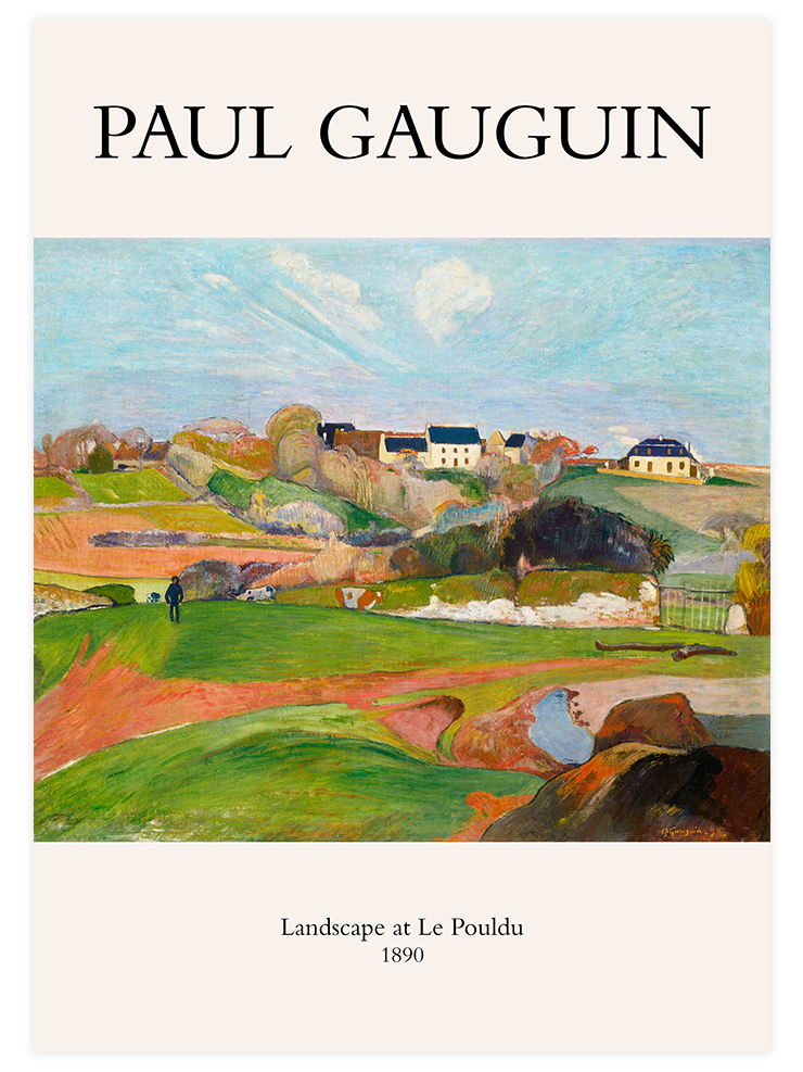 Paul Gauguin Landscape At Le Pouldu - Art Print Ürün ana görseli
