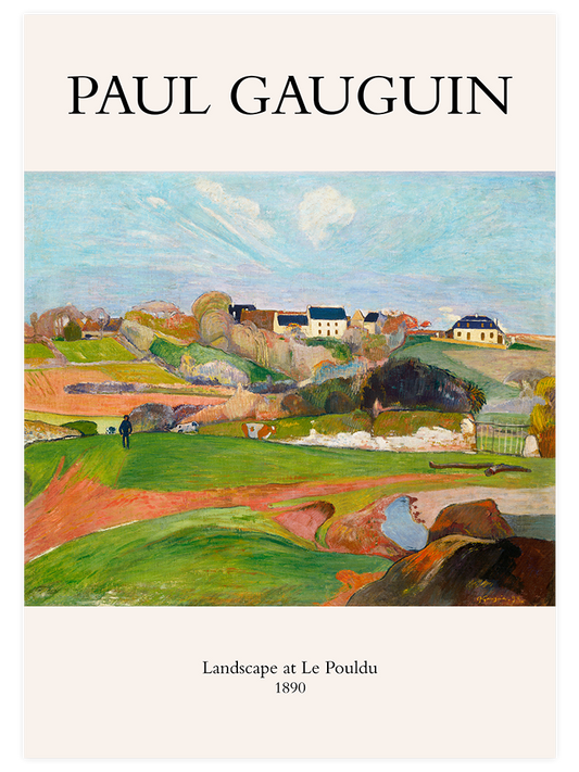 Paul Gauguin Landscape At Le Pouldu Poster - Giclée Baskı