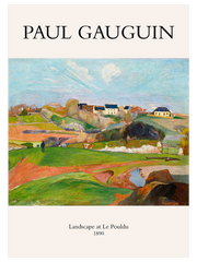 Paul Gauguin Landscape At Le Pouldu - Fine Art Poster