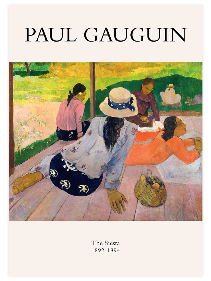 Paul Gauguin The Siesta - Art Print Ürün ana görseli