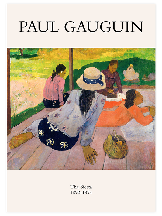 Paul Gauguin The Siesta Poster - Giclée Baskı